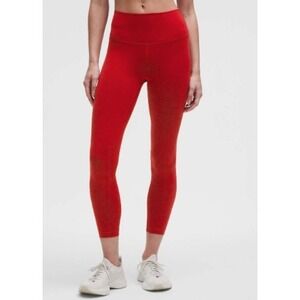 Lululemon Wunder Train High-Rise Tight 25 Red Everlux Leggings LW5CQDS Womens 14
